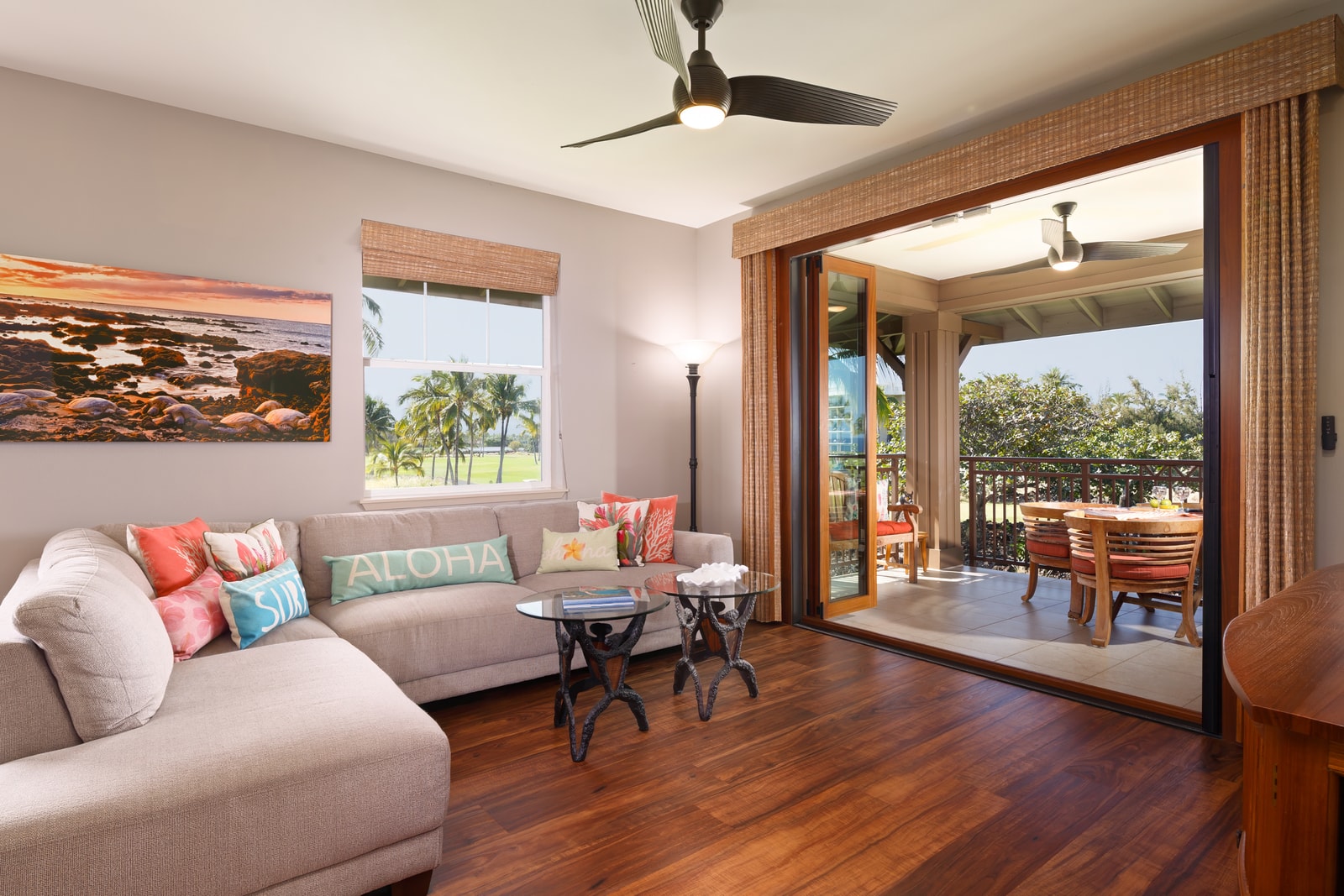 Unwind in a stylish living space filled with natural light