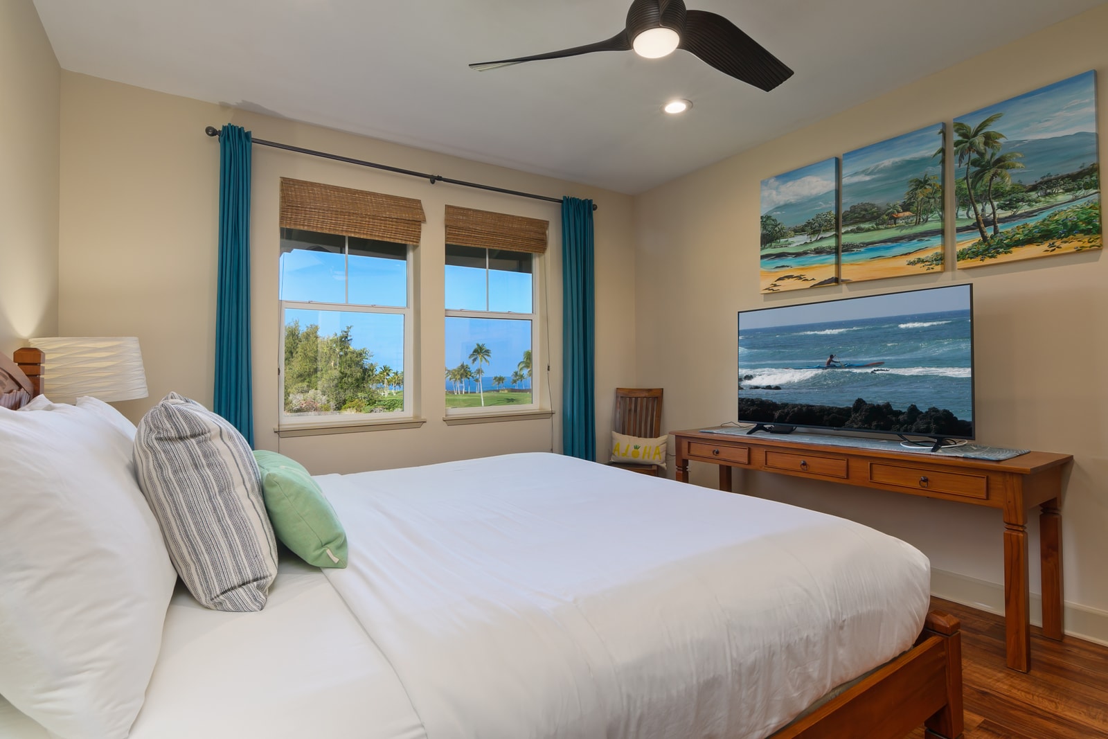 Rest peacefully in a serene primary bedroom retreat