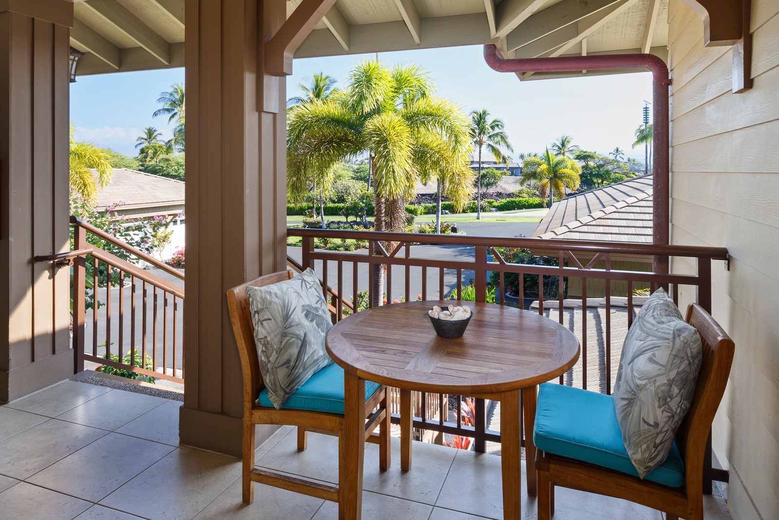 Sip coffee on the lanai while taking in peaceful scenery