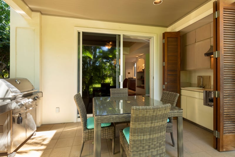 Casual elegance meets tropical charm in this sun-drenched corner made for memory-making