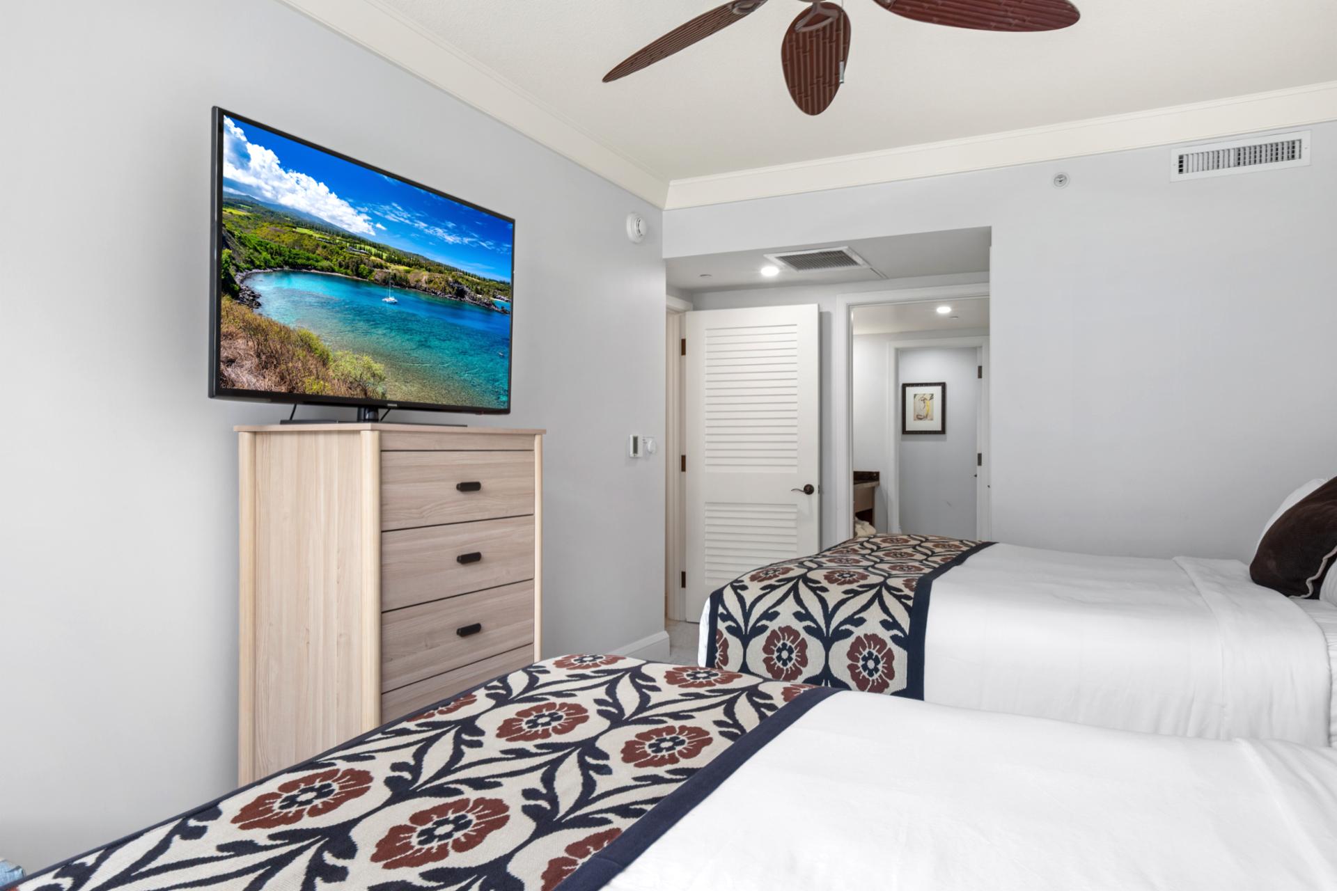 Guest bedroom with two King beds