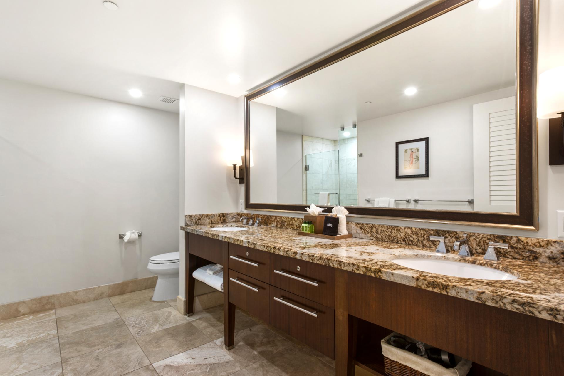 Elegant guest bathroom with modern touches