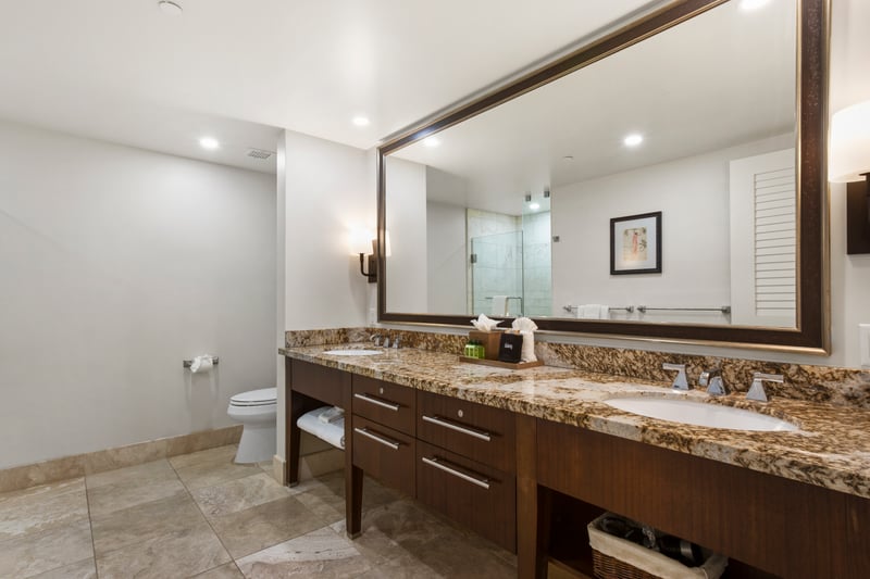 Elegant guest bathroom with modern touches