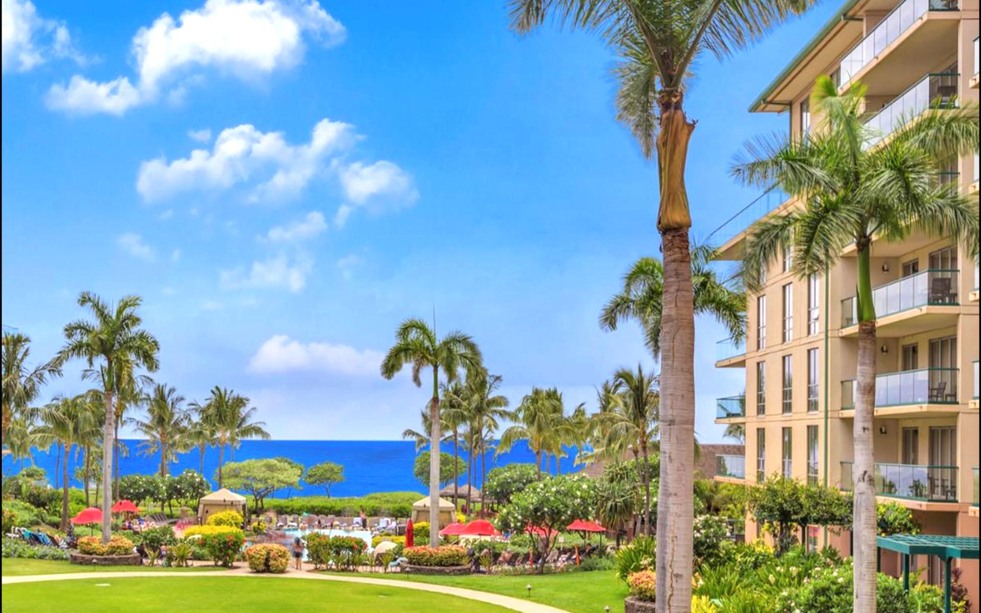 Relax with serene garden and pool views from your private paradise