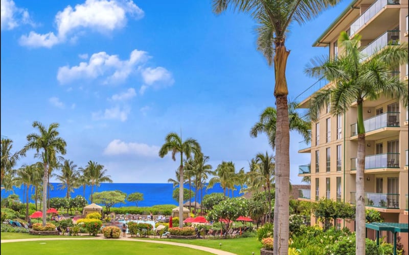 Relax with serene garden and pool views from your private paradise