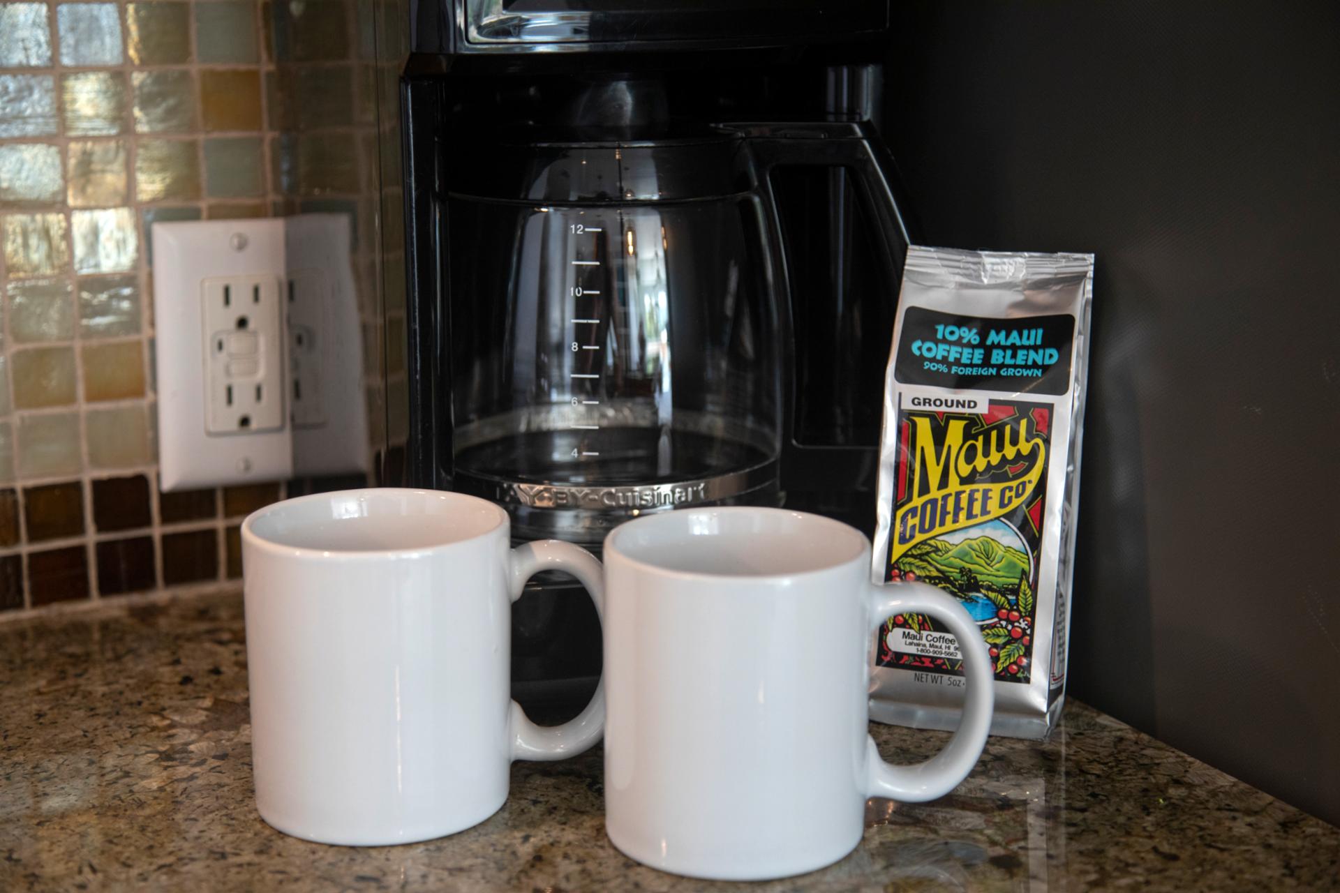Brewed fresh with Maui coffee, start your day island style