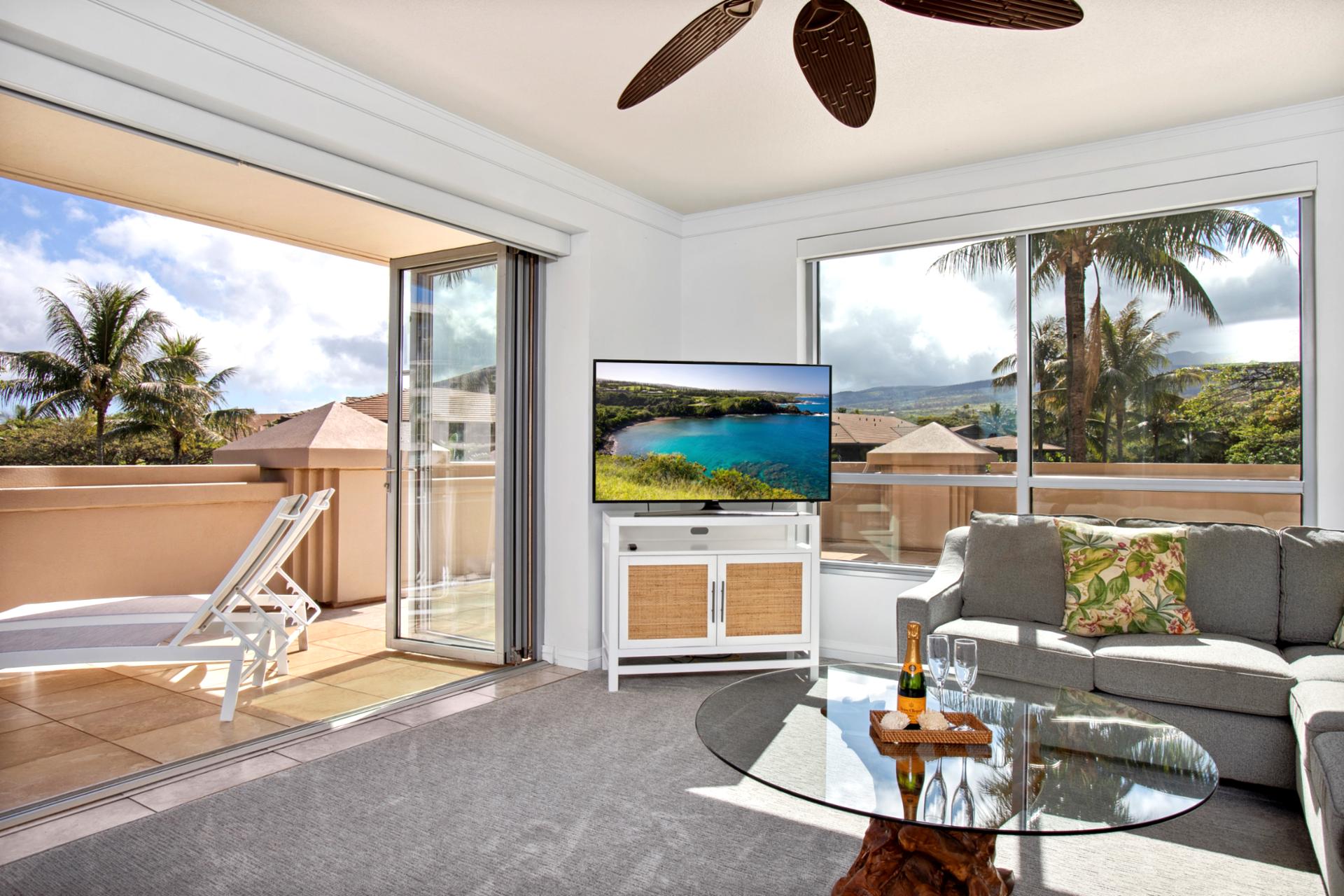 Relax indoors or sunbathe outside — luxury meets tropical serenity here