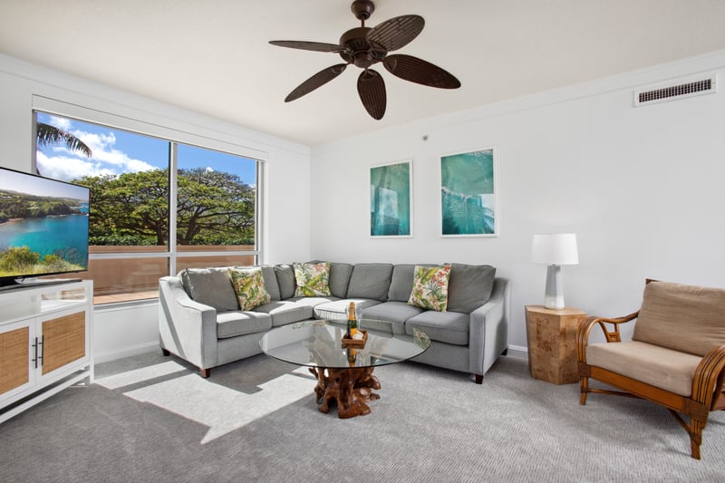 Tranquil island living with lush views and tropical elegance