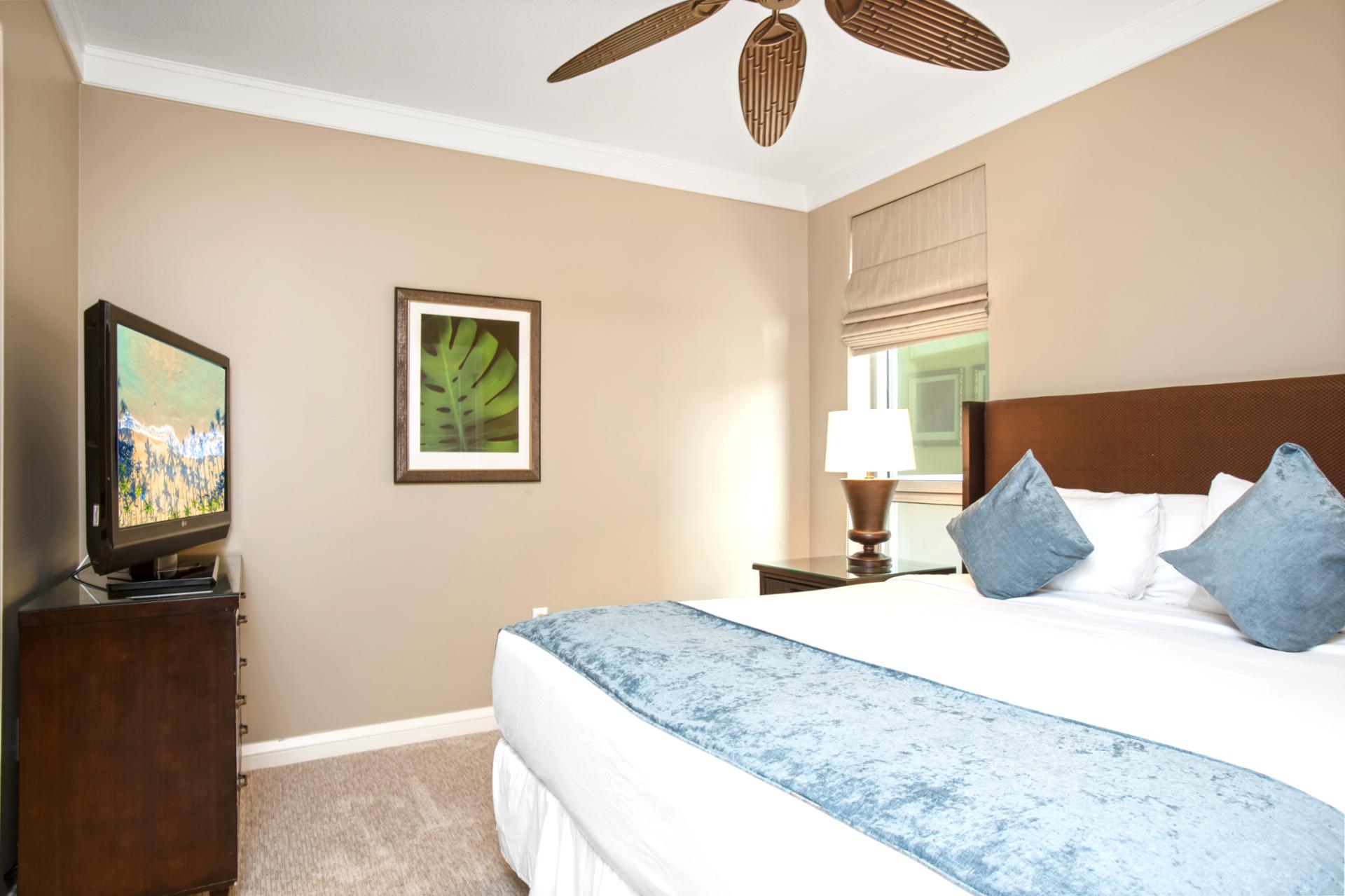 This guest suite brings together hotel polish and homey relaxation