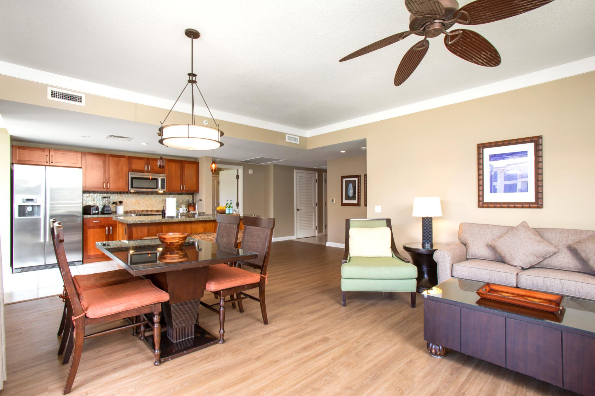 From morning coffee to movie night, this spacious living room is your go-to for comfort and calm