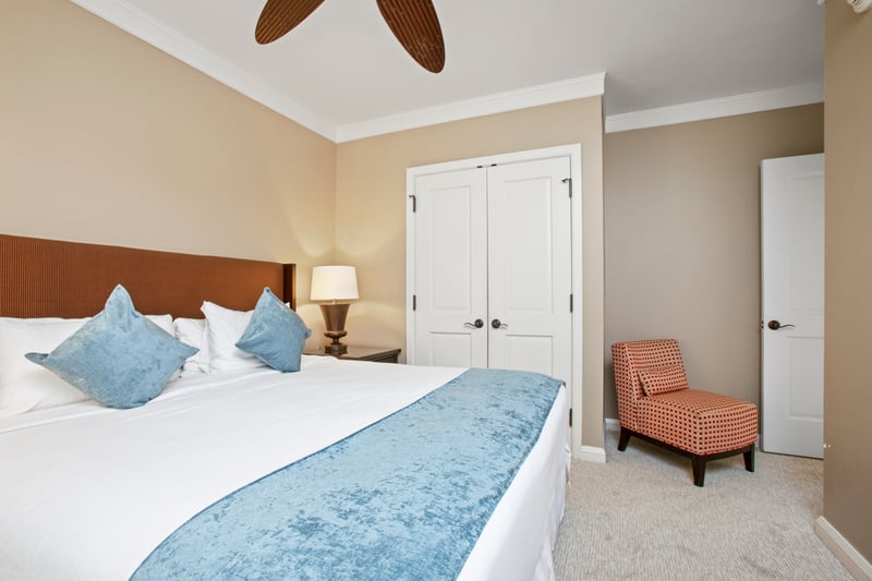 Cozy up here for restful nights or afternoon naps 