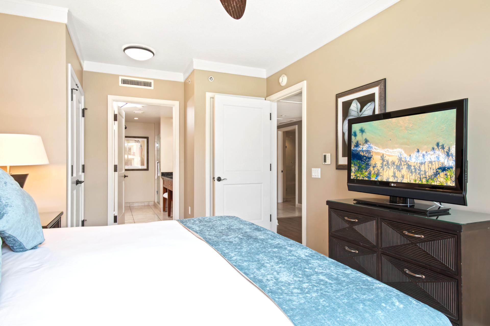 Effortless style meets pure relaxation in this thoughtfully designed space made for restful island nights