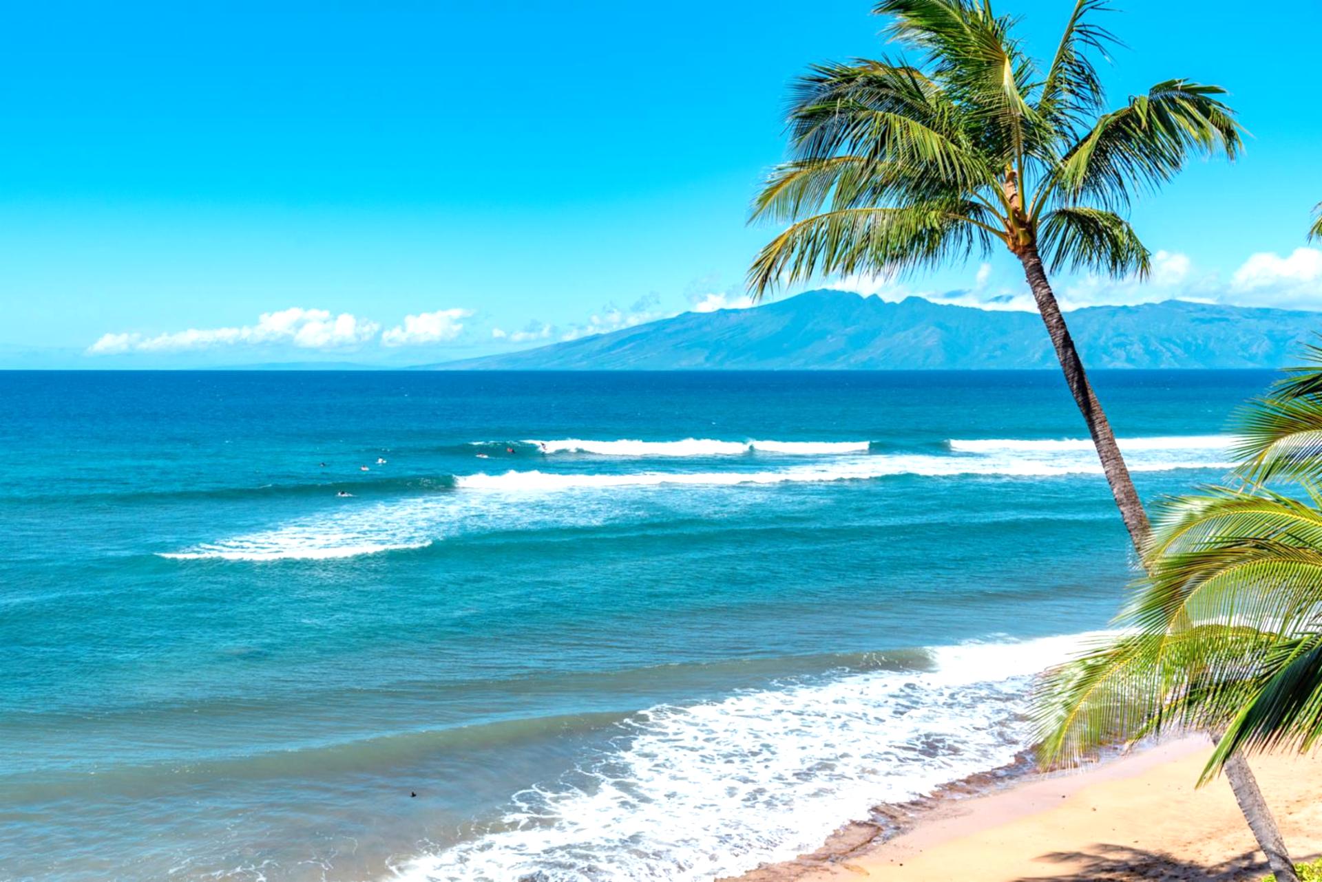 Step onto golden sands and gaze across turquoise waves to Lanai—your beachfront paradise starts right here in Maui