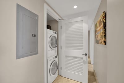 In-suite laundry so your beachwear is always fresh and ready