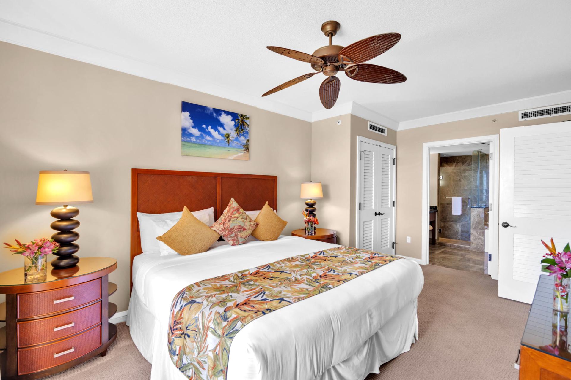 Elegant island charm and space to spread out in your private suite