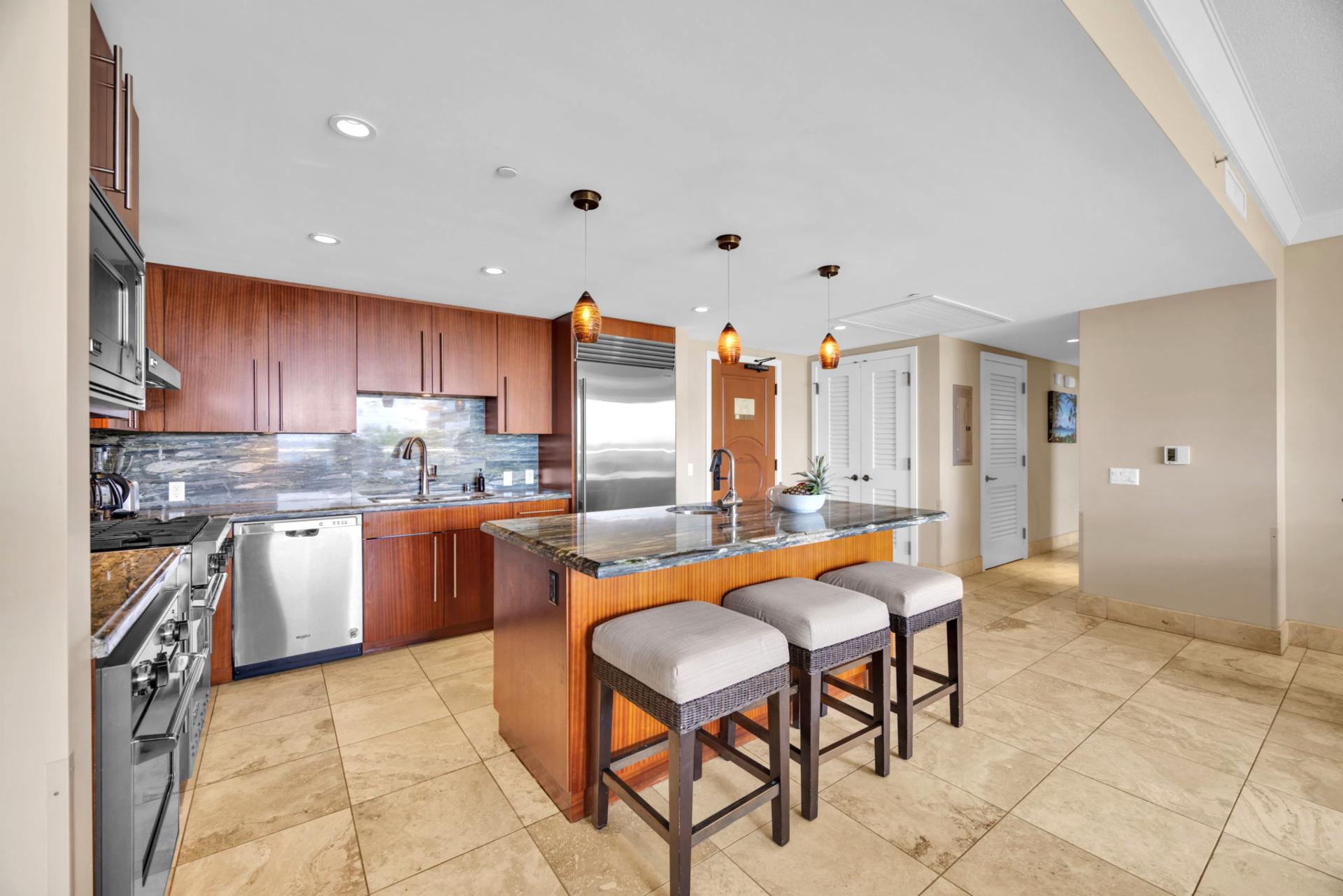 Sleek stainless finishes and all the essentials for home-cooked meals