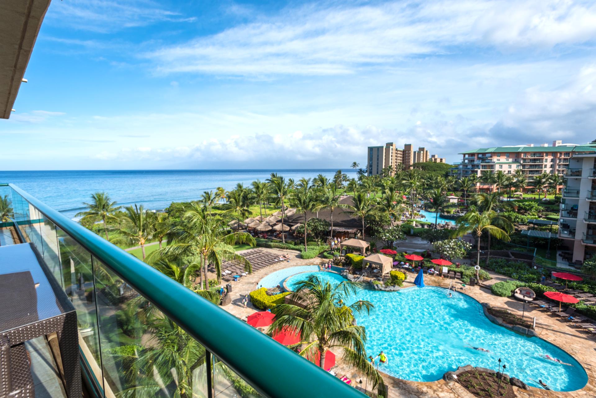 Take in the full resort and ocean panorama from the comfort of your villa

