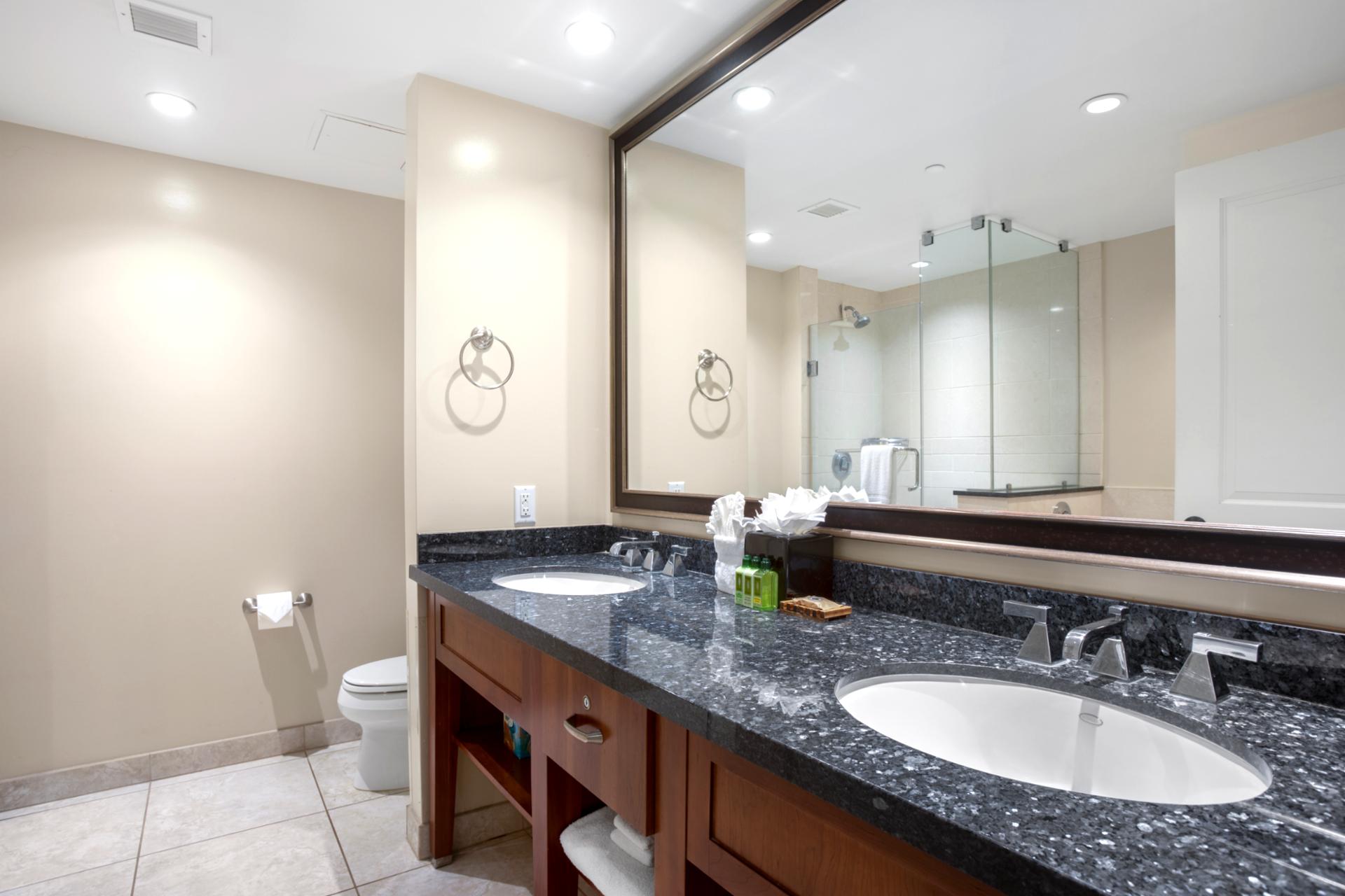 Sleek surfaces and plenty of space make the perfect refresh zone