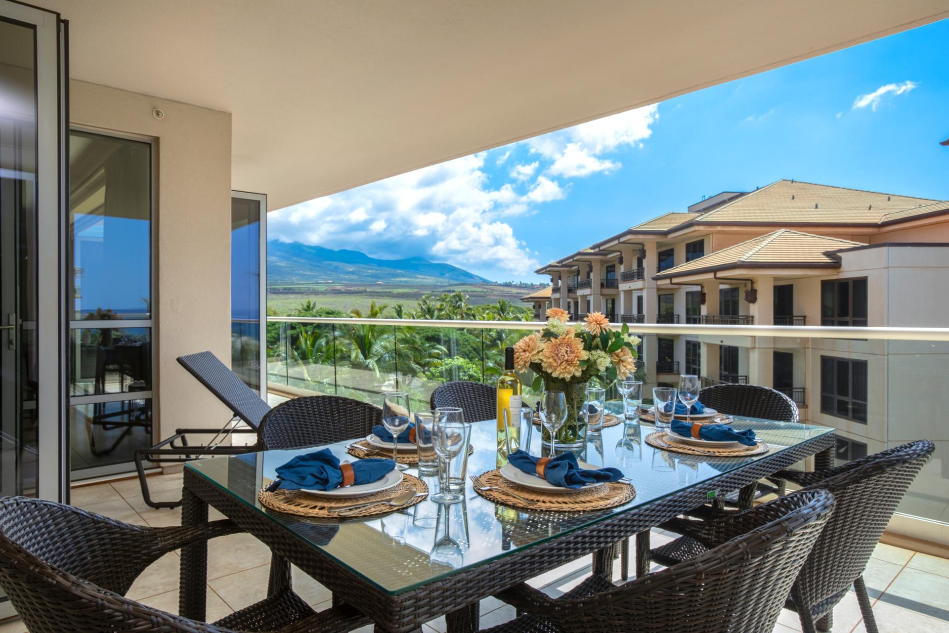 Bright blue skies above and lush green landscapes below your private breezy perch 