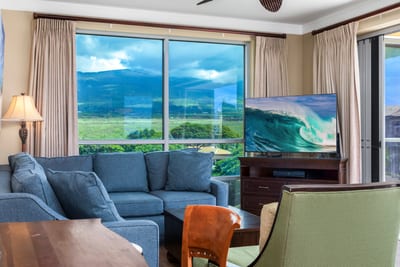 Cozy up here for family game nights or relaxing movie marathons after all day island adventures HKH-520