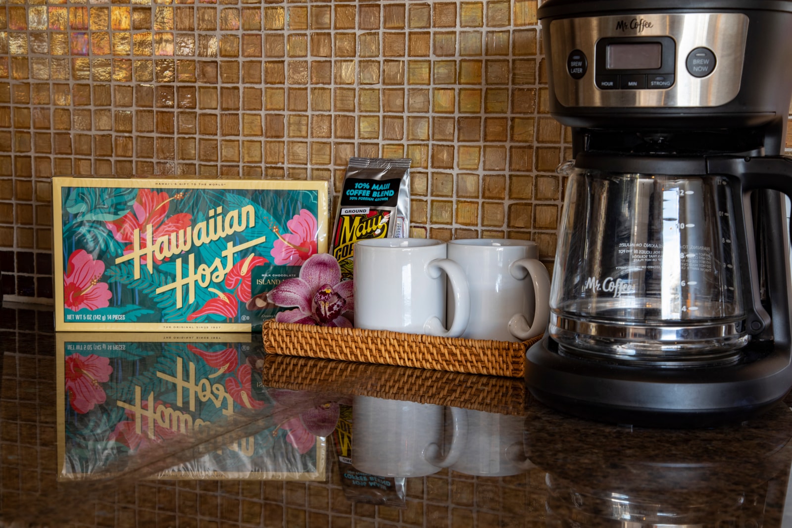 Local coffee and sweet treats greet you upon arrival HKH-537