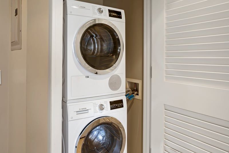 One more touch of home—your own washer and dryer, for added convenience during your stay HKH-537