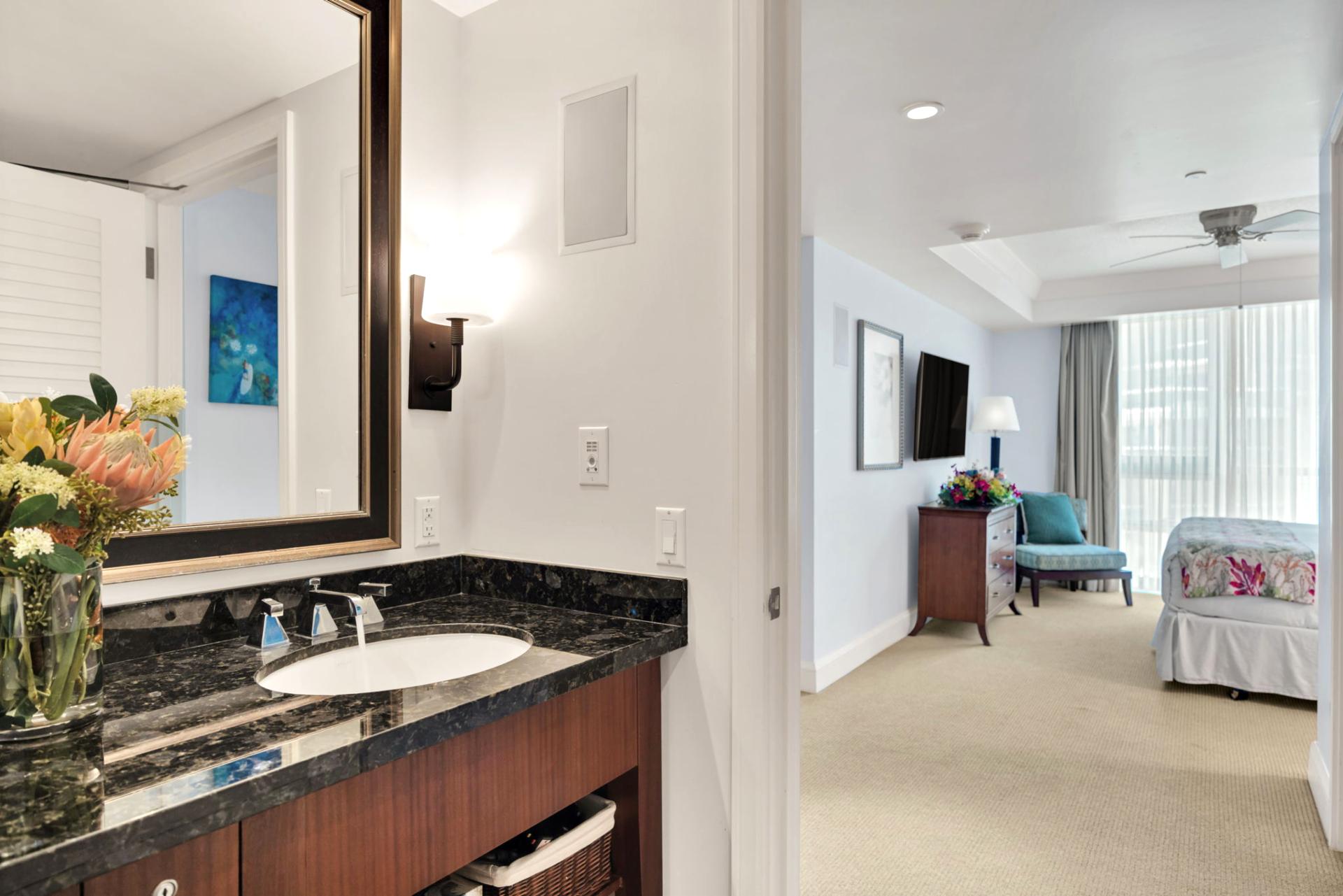 Your guest bedroom comes with a spa-inspired en suite.