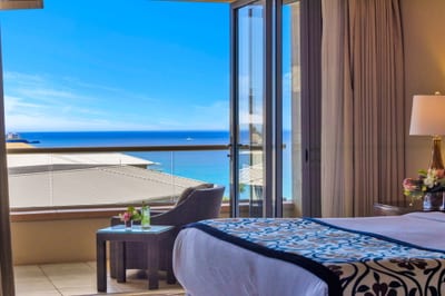 Luxurious master suite with private ocean views