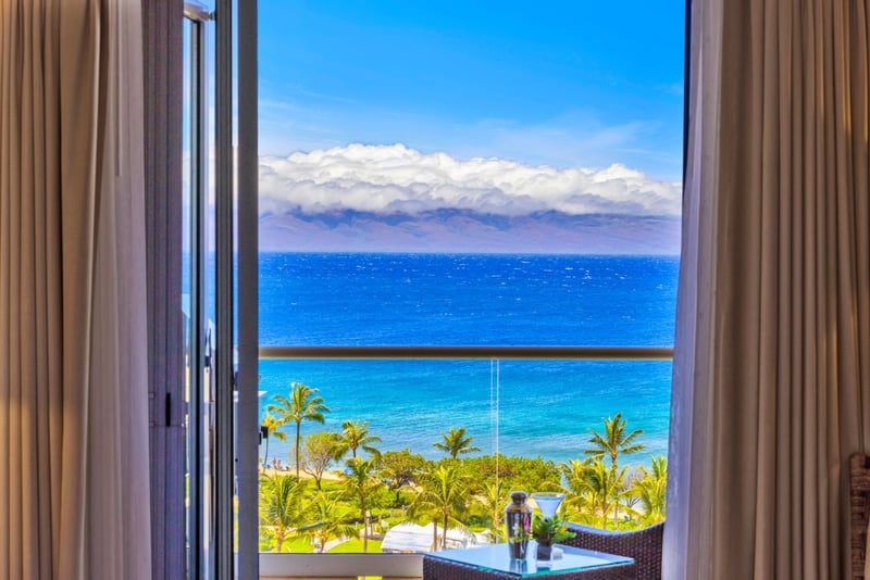 Enjoy stunning ocean views from each bedroom in the villa