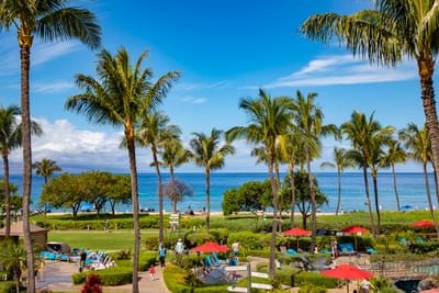 Step outside and stroll through beautifully manicured resort grounds HKK-201