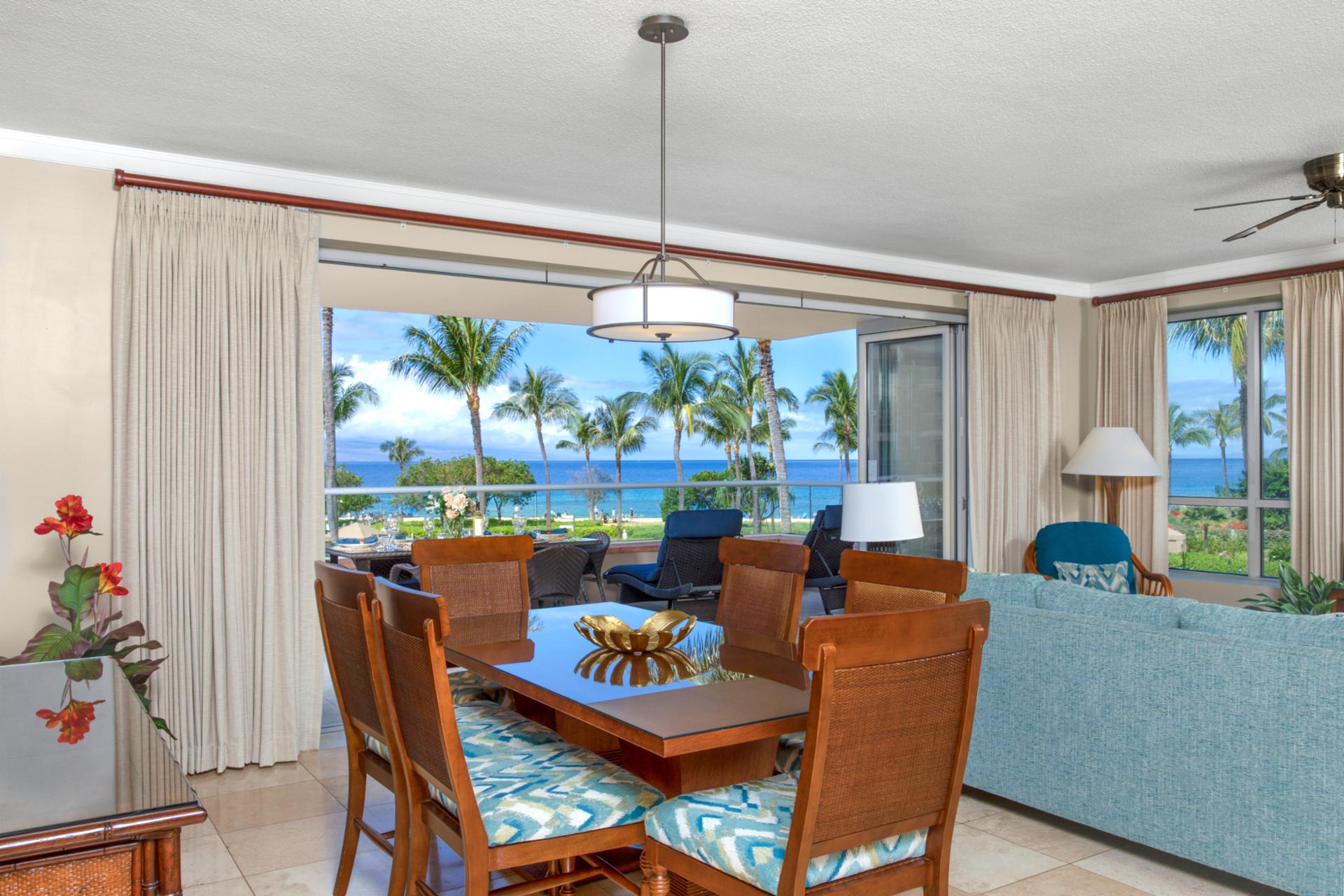 Slide open the doors and let the Maui breeze become part of your living room