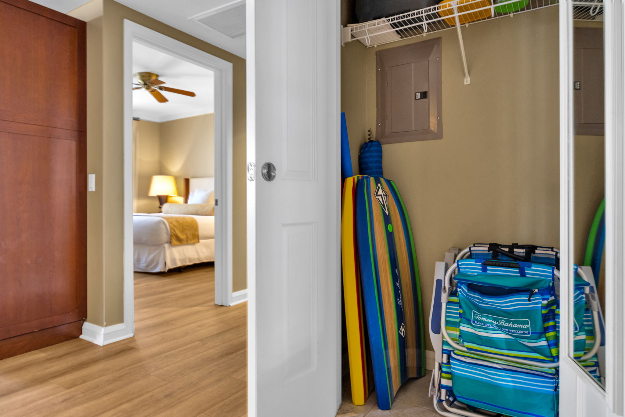 Enjoy a beach package inside your villa upon arrival