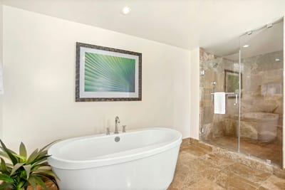 Earth tones make every moment feel like your very own at-home spa