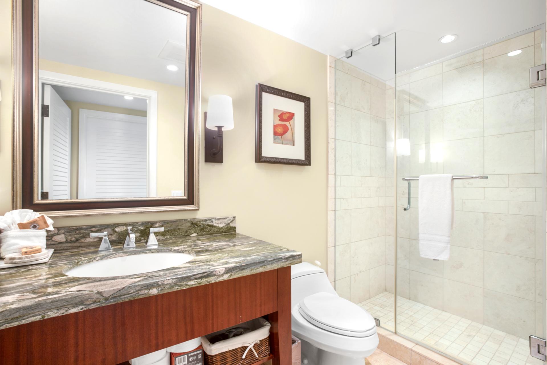 Say hello to soft towels and a shower that will make you feel like luxury 