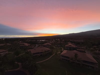 Enjoy stunning, cotton candy sunrises directly from the lanai