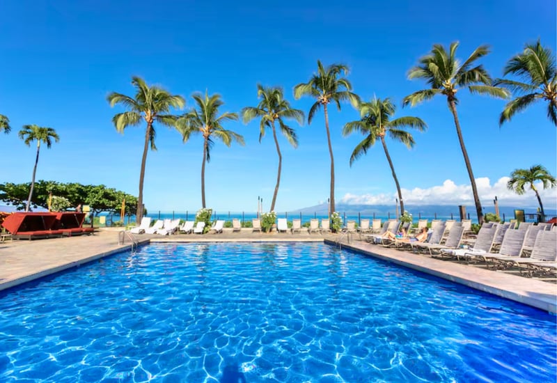 The Kaanapali Shores pool is the perfect backdrop to your vacation