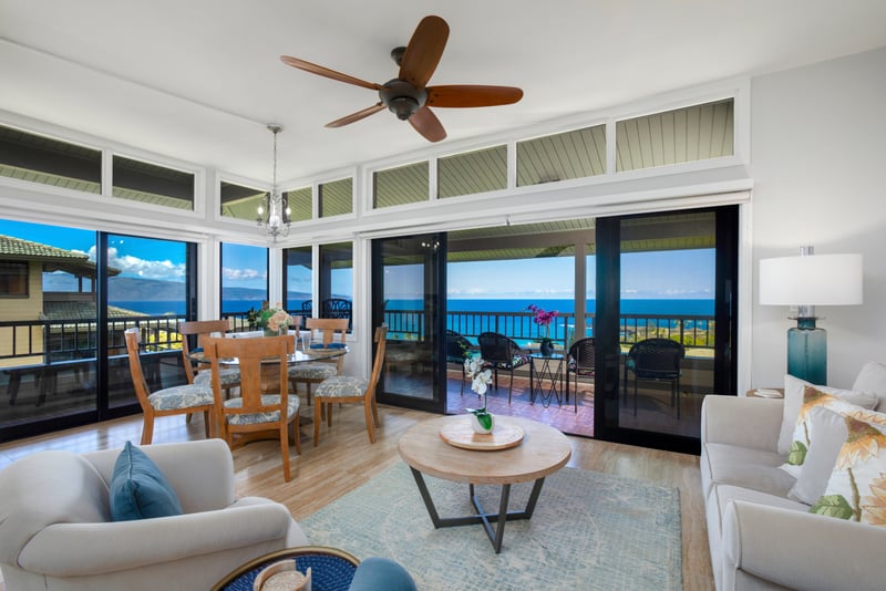 Enjoy stunning views right from the comfort of the living room!