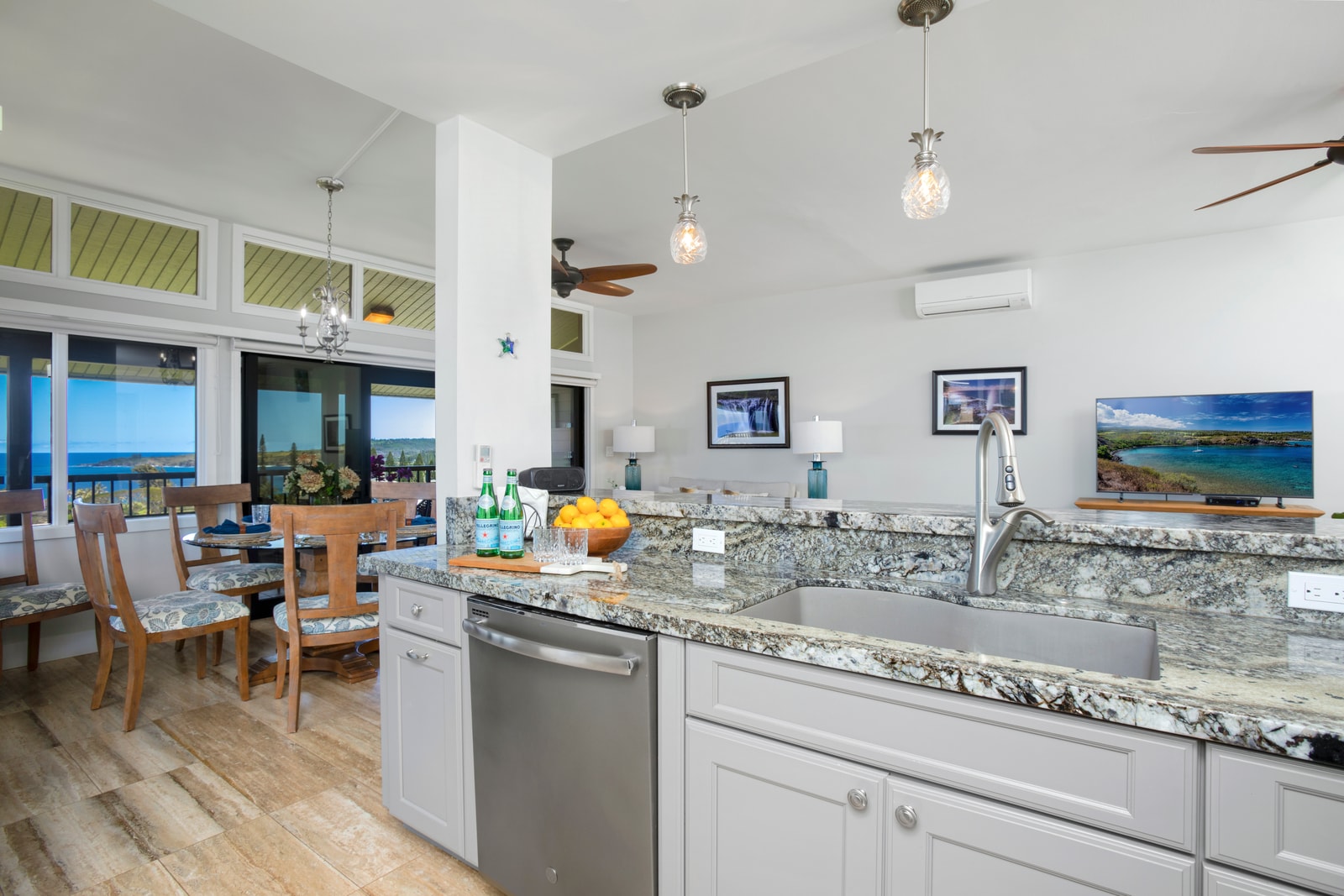 This is no ordinary prep space—it’s a sanctuary where culinary magic stirs between sea breezes and soft lighting
