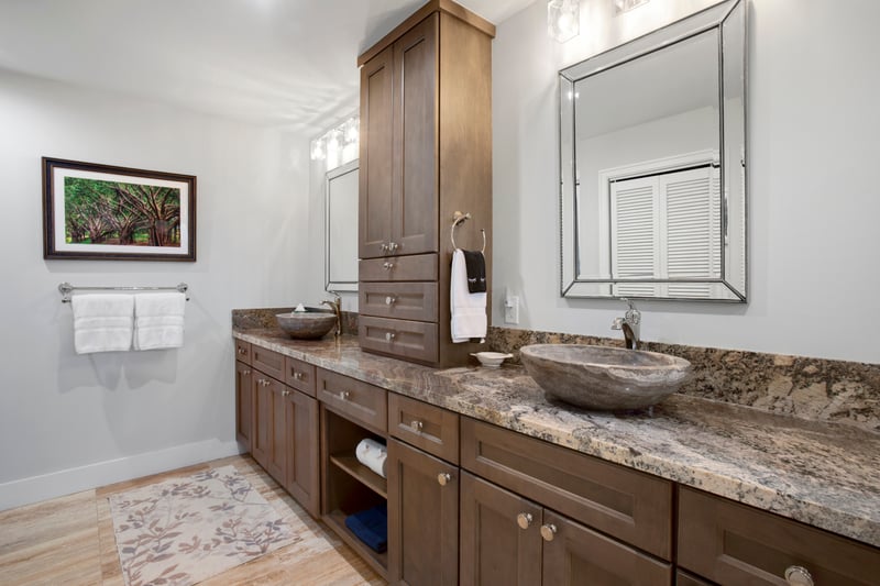 Sink into style: From vessel sinks that look hand-carved by forest elves to granite counters that shimmer like stardust