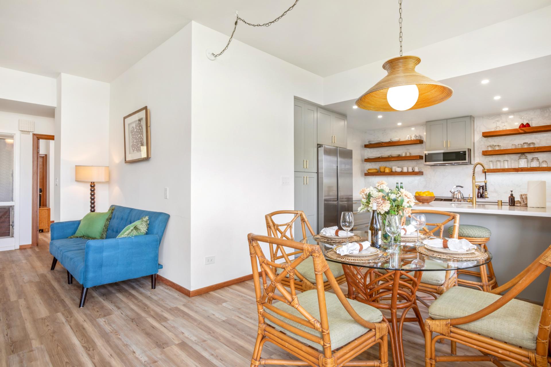 Every meal is a little brighter when shared in a space that feels this fresh, open, and welcoming