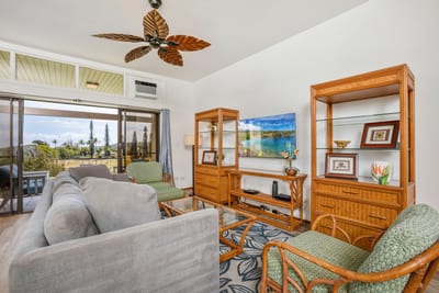 Sunlight pours in as coastal textures and modern comfort come together in this dreamy lounge space KRV-514