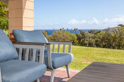 Hear the ocean waves from your private lanai - the perfect place for your morning coffee KRV-514