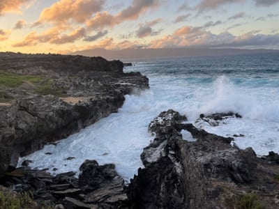 Incredible views from the Kapalua Coastal Trail across the street!