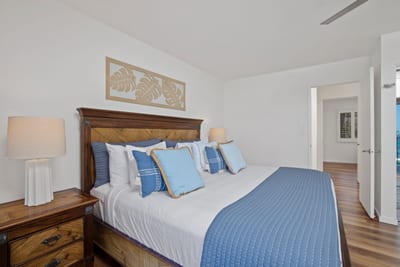 A peaceful palette, crisp linens, and your own oceanfront lanai—pure magic wrapped in seaside luxury