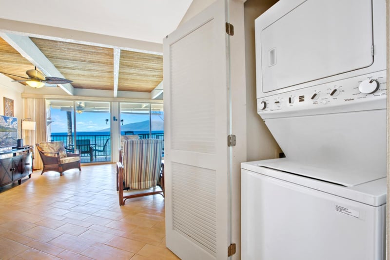 Your in unit washer and dryer make extended stays effortless, so you can pack light and refresh anytime.