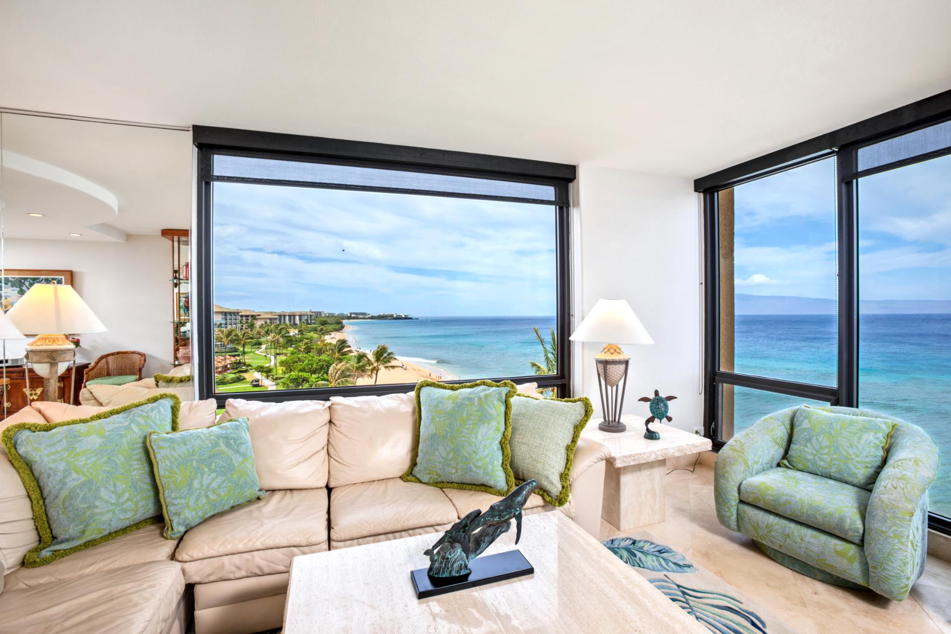 Soak up natural light and coastal charm in this inviting lounge space