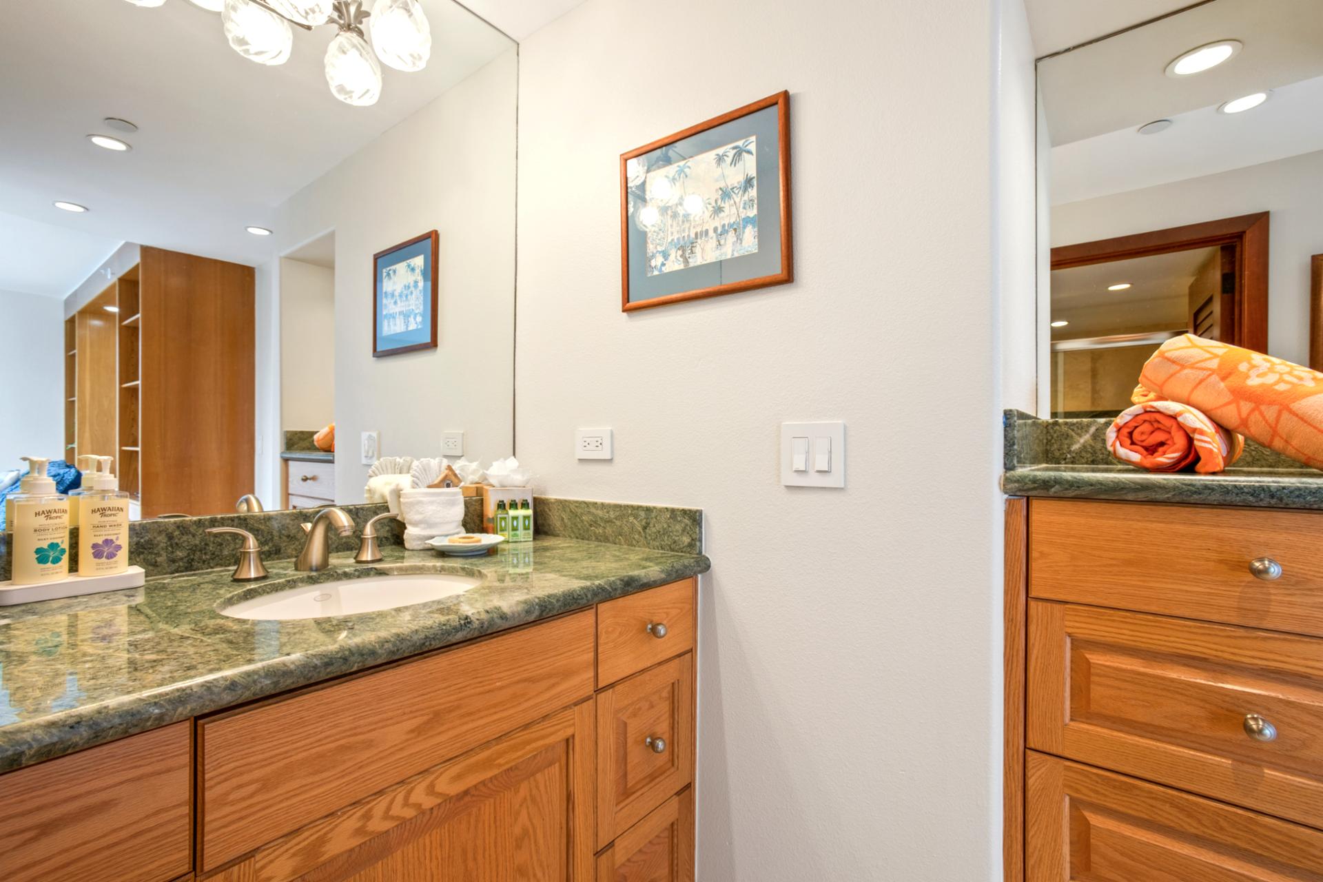 Stylish and functional guest bath with modern amenities