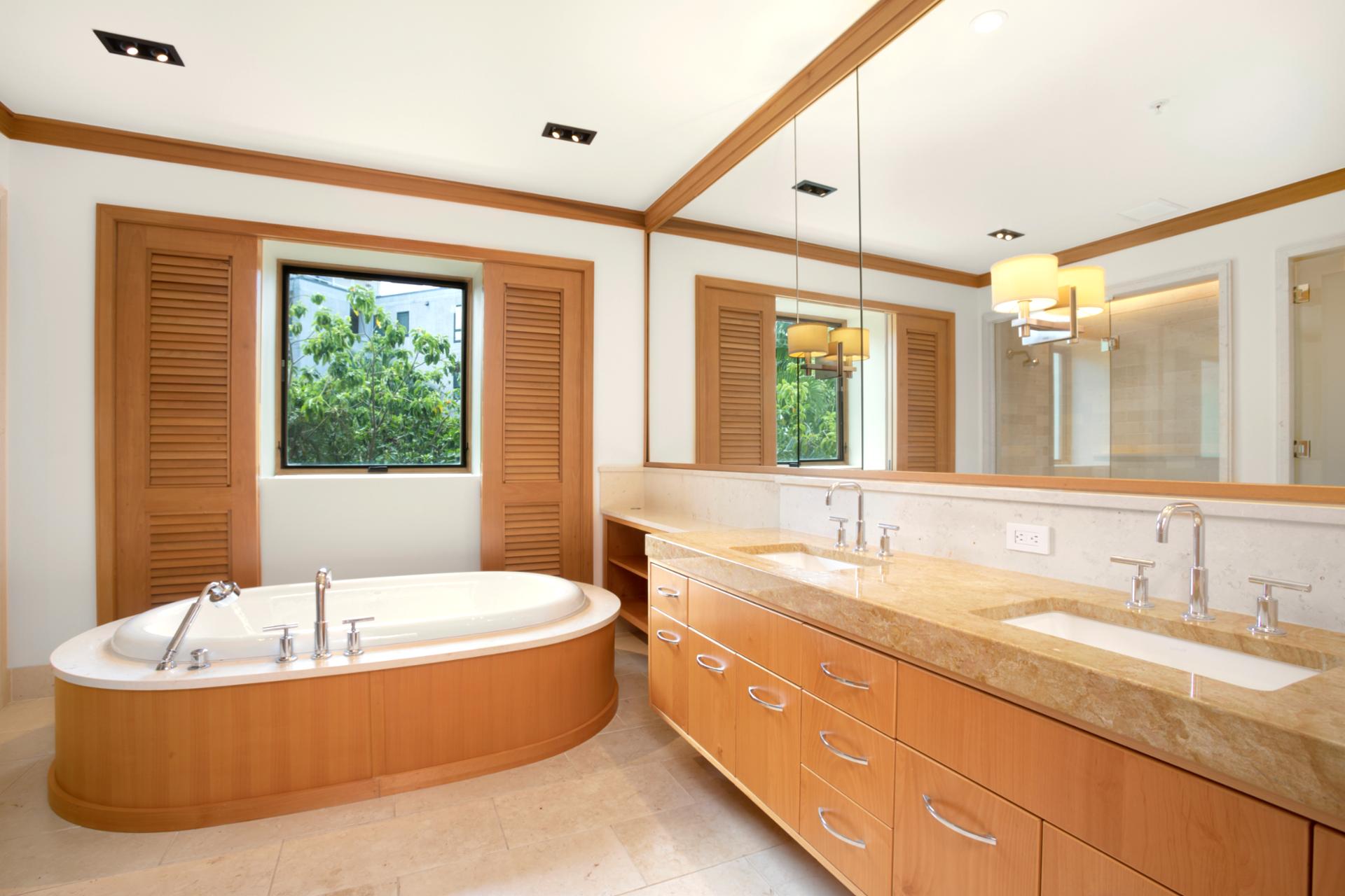 Natural light pours in as if the trees outside are offering a standing ovation to your morning routine