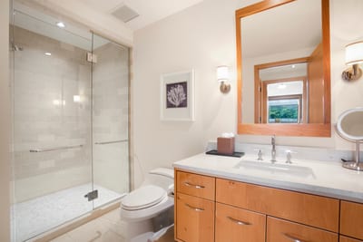 A vanity with charm and purpose, offering drawers for secrets and a mirror that always shows your good side