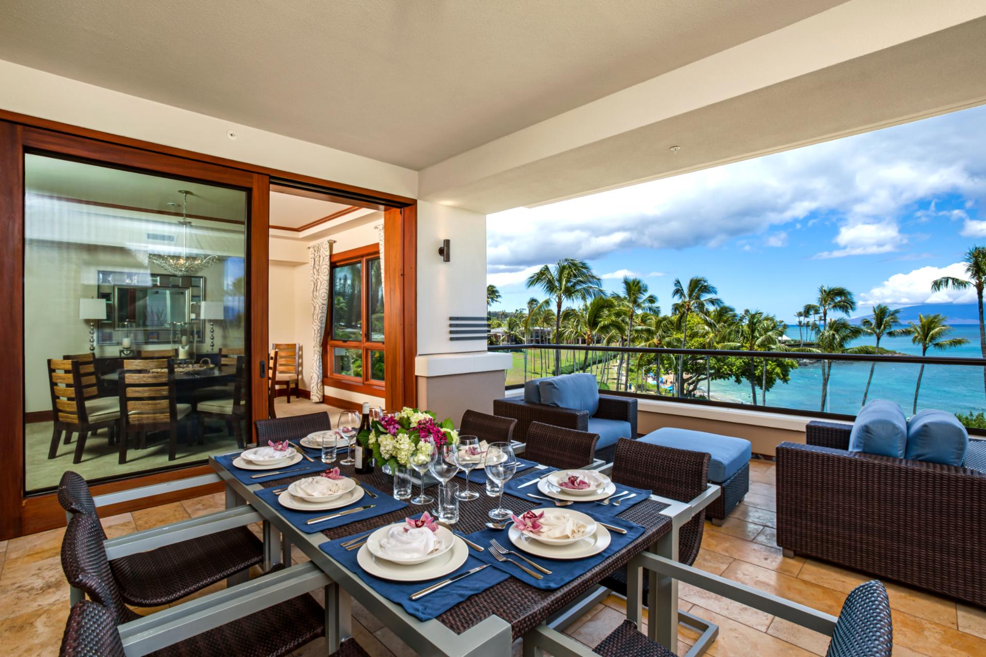 Spacious and serene, this balcony is your front row seat to oceanfront bliss